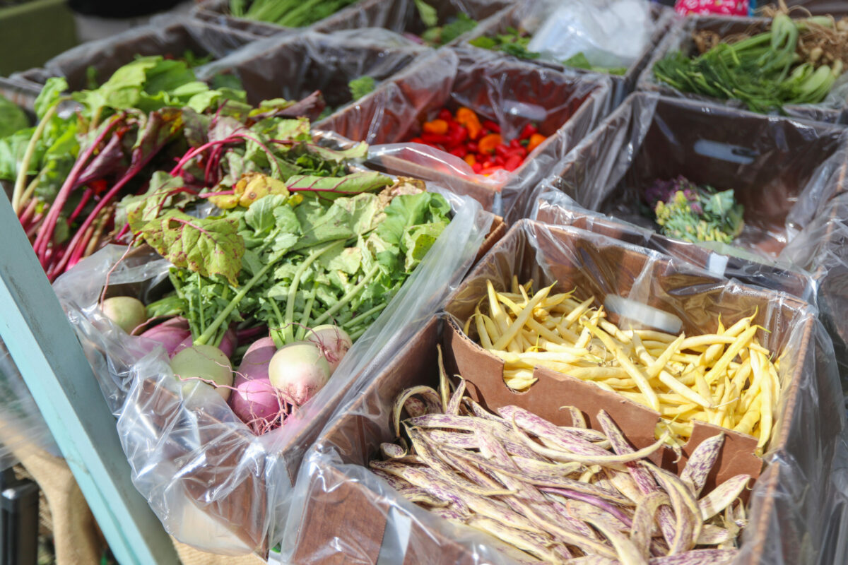 Fresh produce at the Delray GreenMarket