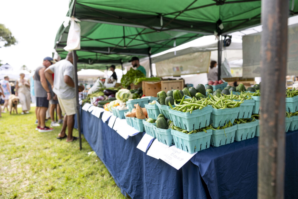 Fresh produce at the Delray GreenMarket